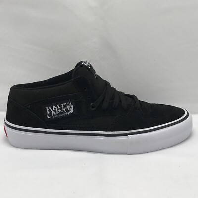 VANS Half Cab Pro Mens US Size 7.5 / Womens 9, Black Black White | VN0A38CPB8C