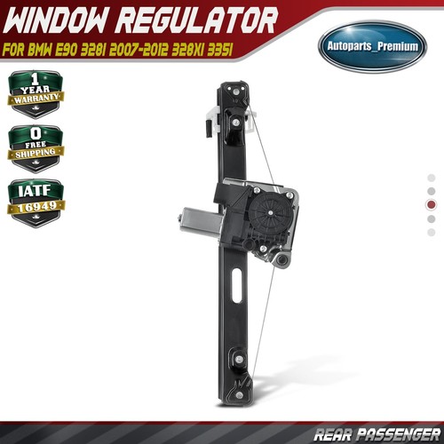 Rear Right Window Regulator w/ Motor for BMW E90 328i 2007-2012 328xi 335i 335d