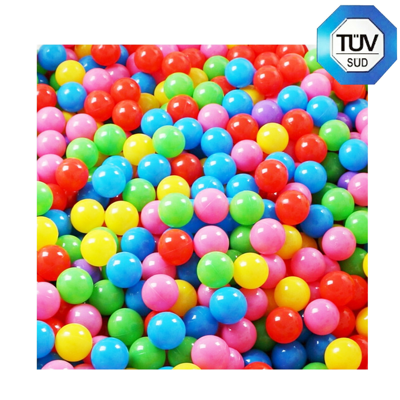 Spielbälle Bällebad Bälle bunt 6cm Kinder Tüv Süd Babybälle Plastikbälle Baby