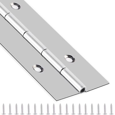 Piano Hinge 36 Inch x 3 Inch Heavy Duty Stainless Steel Piano Hinge Continuous H