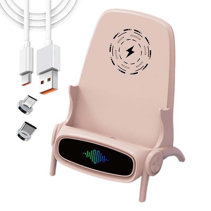 Portable 66W Wireless Fast Charge Charger Mini Chair Desk Mobile Phone Holder