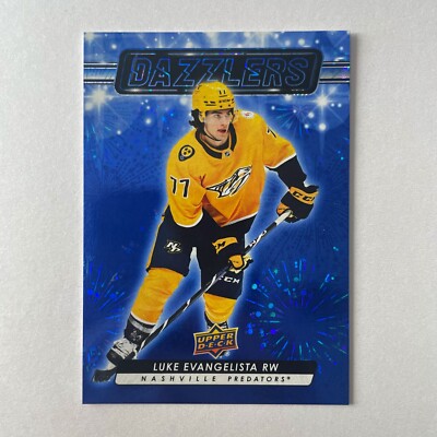 2023 Upper Deck Series 2 #DZ-54 Luke Evangelista Dazzlers Blue