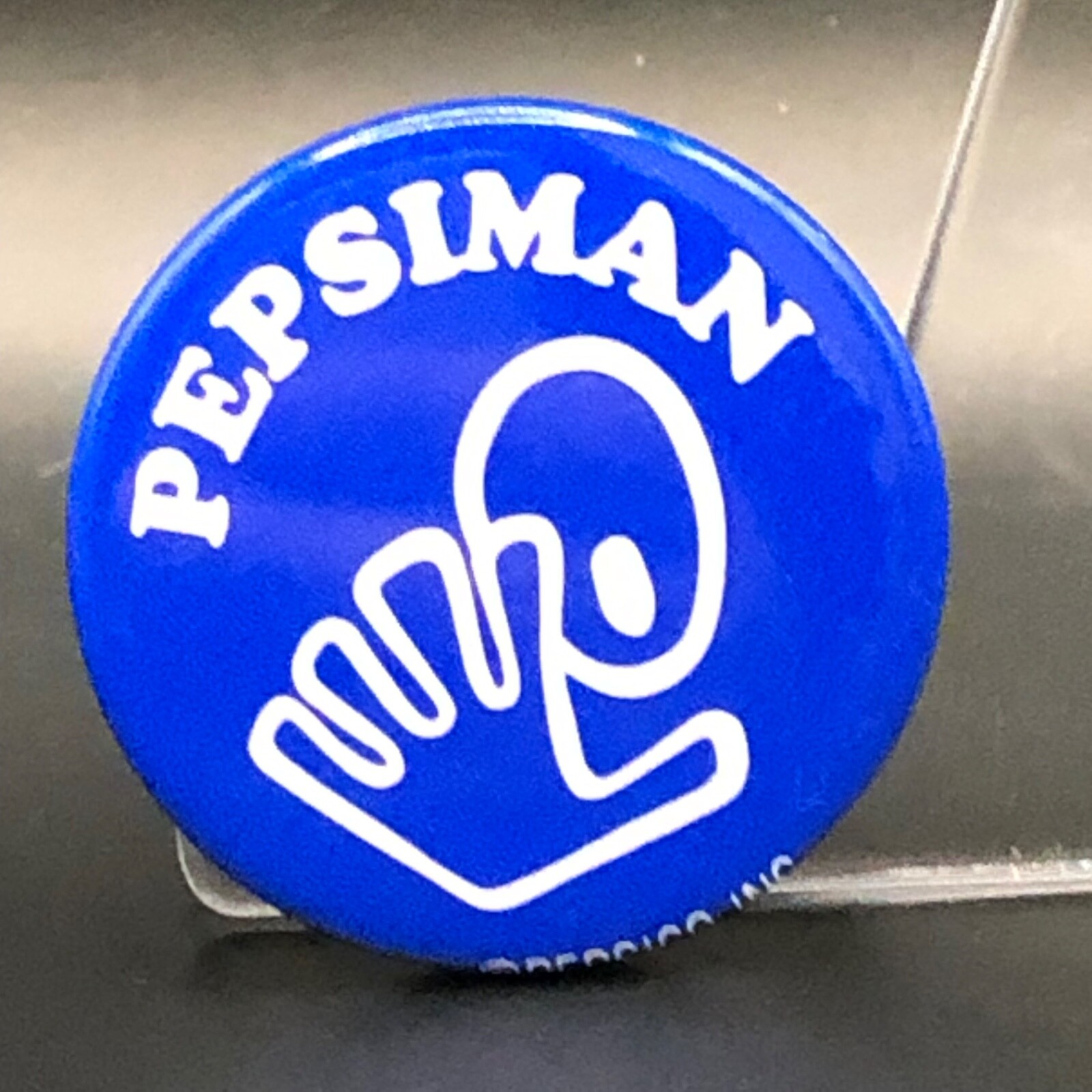 ペプシマン　看板 PEPSI Vintage Can Badge PinBack Button PEPSIMAN Japan