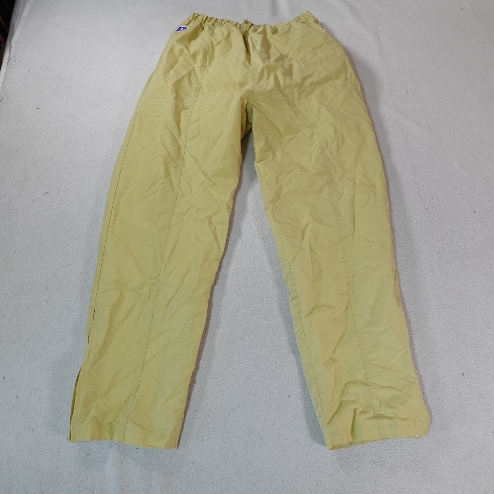 Vintage Russell Athletic Pants Mens Large Yellow Windbreaker