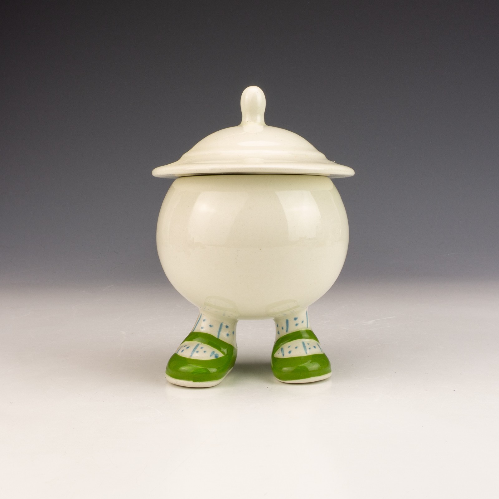 ＊Carlton ware walking SugarBowl＊ Vintage Carlton Ware Walking Ware Lidded Sugar Bowl - Retro