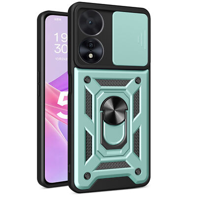 For Oppo A79 A78 4G A58 A98 5G Shockproof Case Cover Ring +Screen Protector