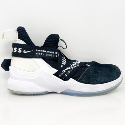 Nike Boys Lebron Soldier 12 AA1352-005 Черные баскетбольные кроссовки, размер 7 лет