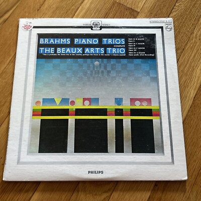 Brahms Piano Trios~The Beaux Arts Trio~Philips World Series PHC 2-013~FAST SHIP