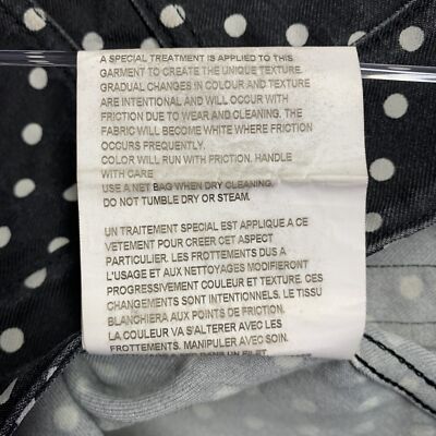 COMME des GARCONS Size M Black White Polyester Polka Dot