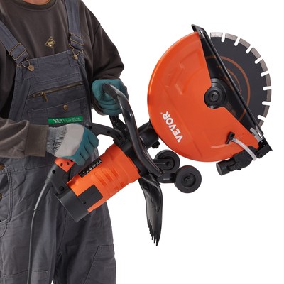 VEVOR 12'' Electric Concrete Saw Wet/Dry Saw Cutter with Water Pump and Blade