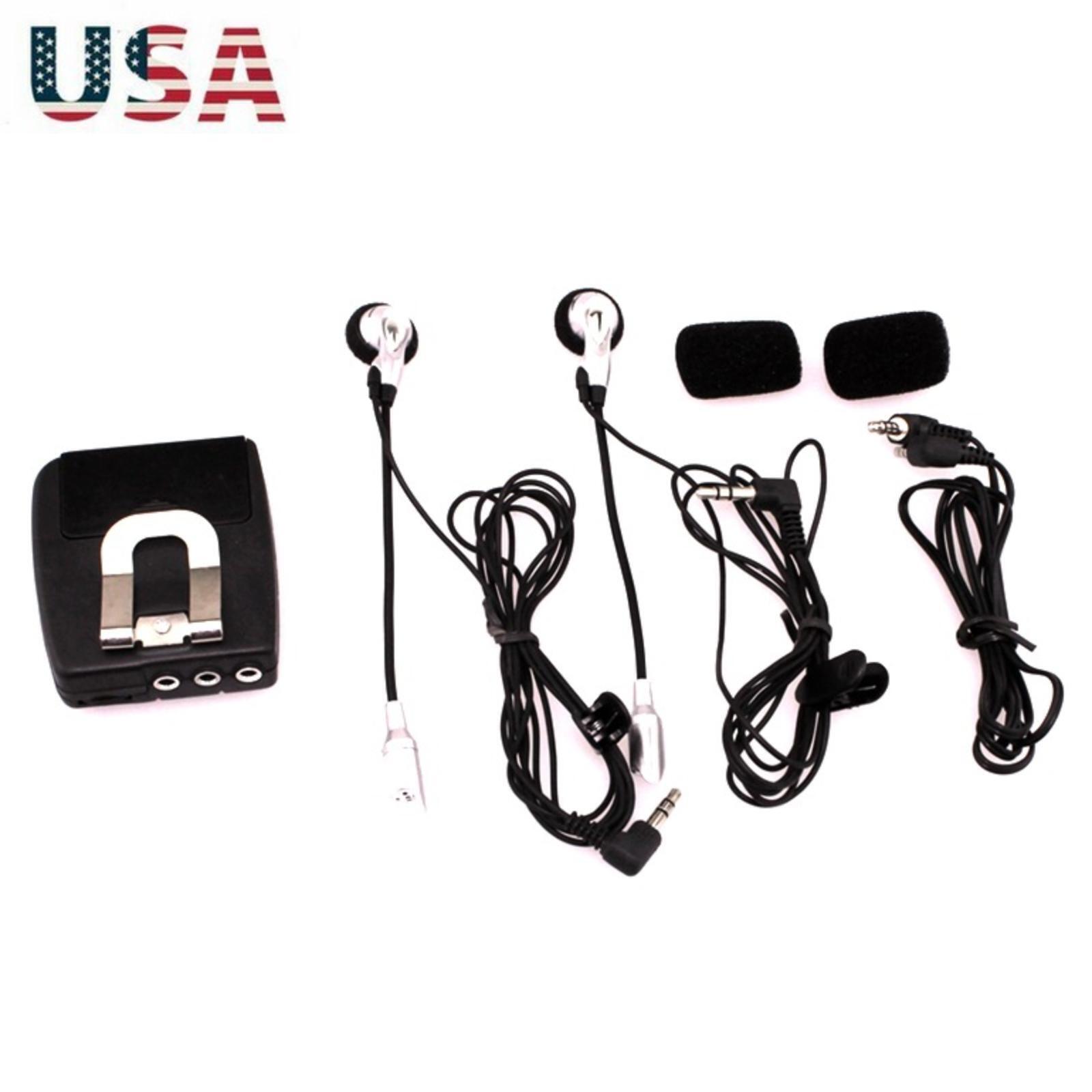 Motorcycle Helmet to Helmet Intercom Host Headphone Walkie-talkie Front & Rear