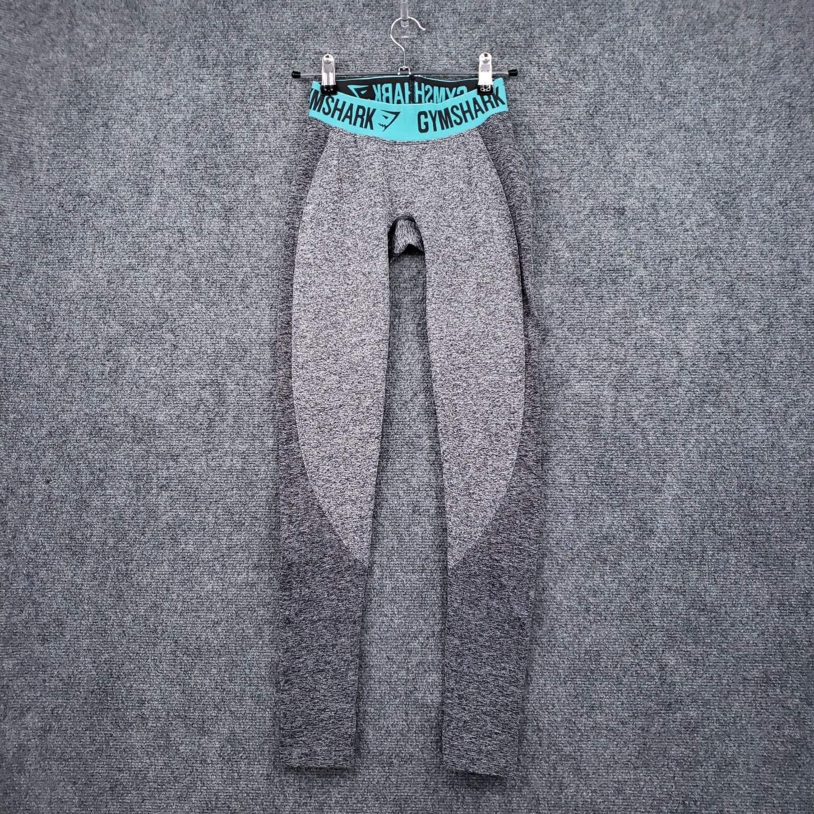 Gymshark Leggings Womens XS Gray Flex Marl Dusky Skinny Elastic Waist Pull On