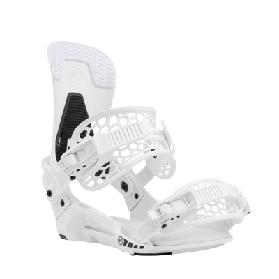 Nidecker Kaon Men's Snowboard Bindings, White, Small MY25