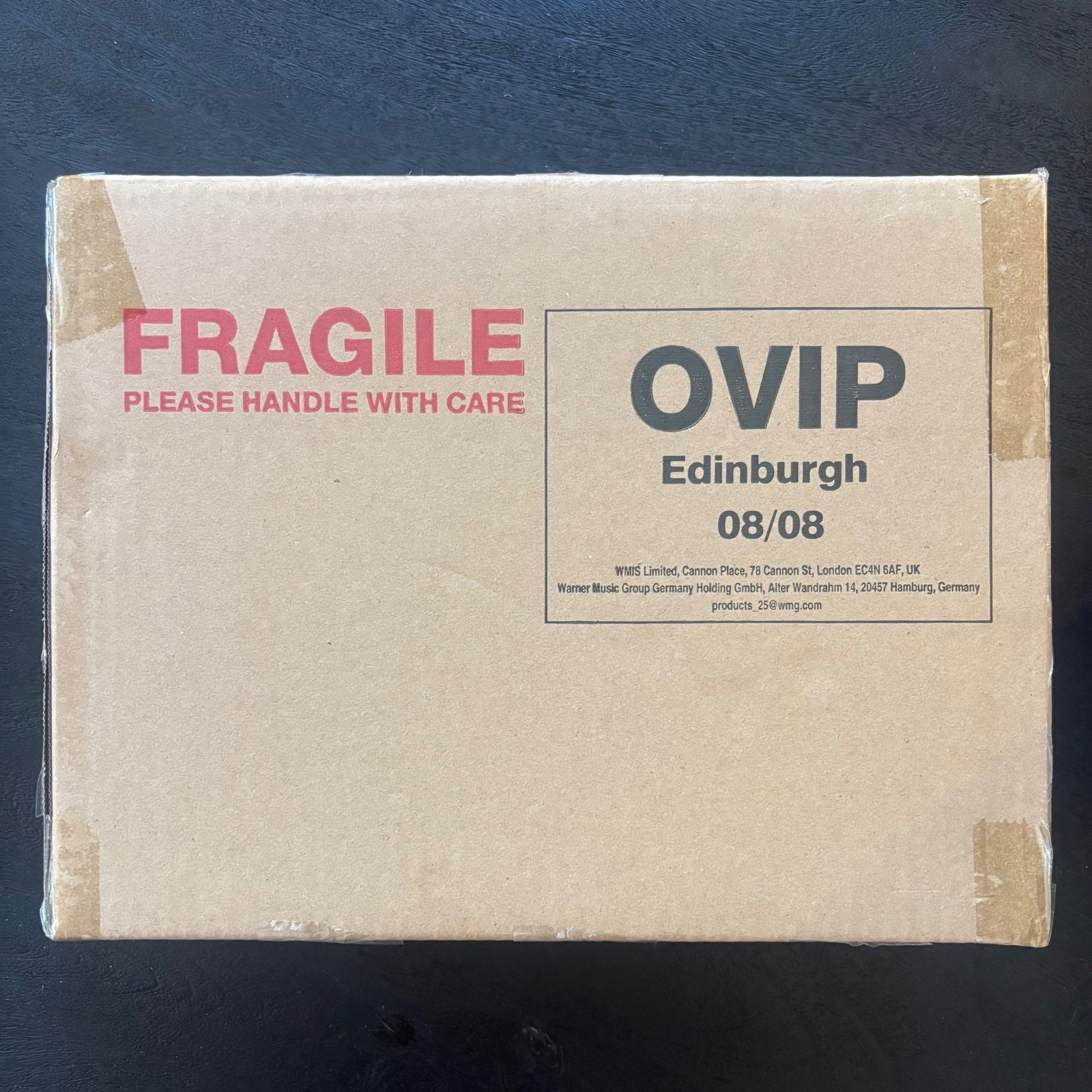 Oasis RARE VIP Collector's Limited Merch Box - Edinburgh 8/8