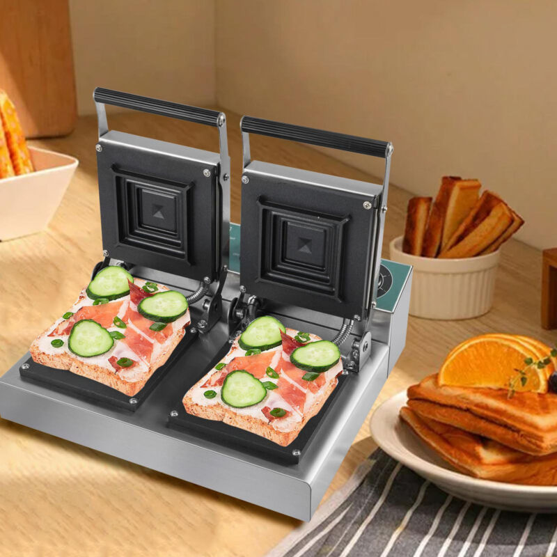 2000W Commercial Sandwich Maker Electric Sandwich Toaster Machine