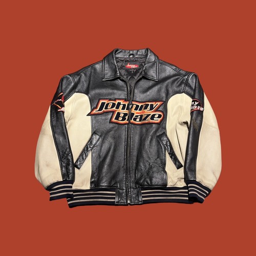 Vintage 90s Johnny Blaze Leather Bomber Hip Hop Jacket Wu Tang Mens SZ XXL Rare | eBay Vintage 90s Johnny Blaze Leather Bomber Hip Hop Jacket Wu Tang Mens SZ XXL Rare | eBay