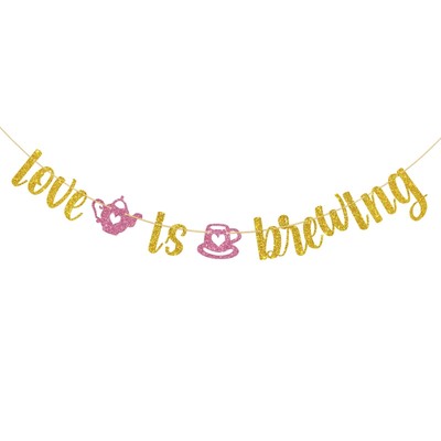 Dalaber Love is Brewing Banner for Wedding/Engagement/Bridal Shower/Bachelore...