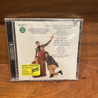 Jacques Brel Alive & Well / Ocr by Cast Recording (CD, 2002) Sealed/New