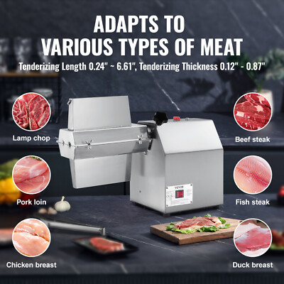 VEVOR 750W Commercial Electric Meat Tenderizer 304 Stainless Steel Kitchen Tool