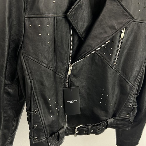 Pre-owned Saint Laurent Studded Leather Jacket In All Sizes In Black