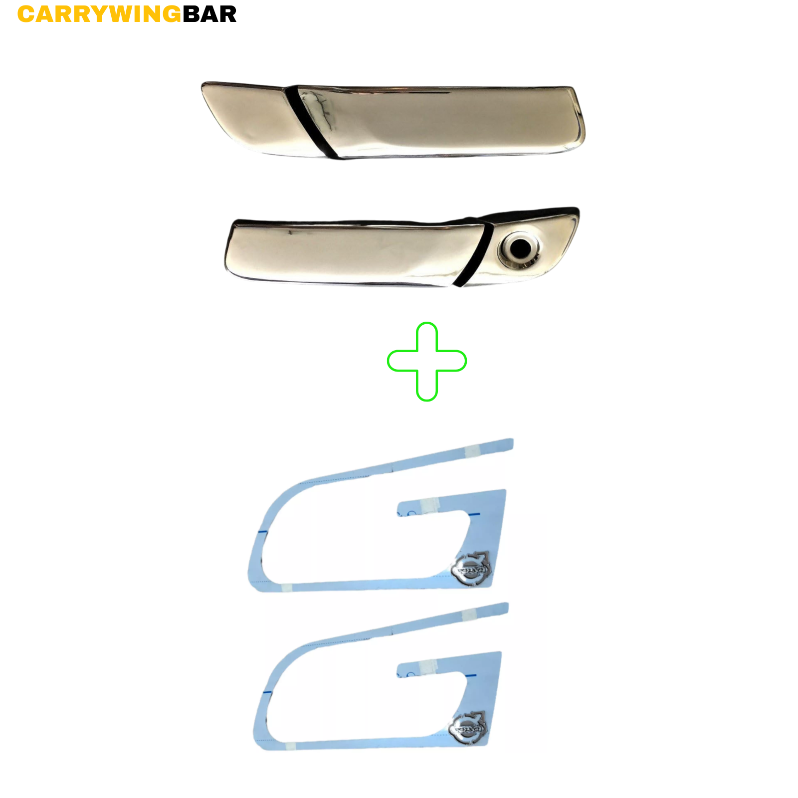 Volvo 2013 UP FH4 / FH5 DOOR HANDLE+FRAME CHROME Stainless Steel 6 Pcs.