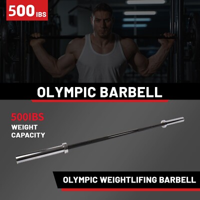 2 Inch 45LB 7ft Olympic Barbell for Weightlifting Powerlifting Strength Training