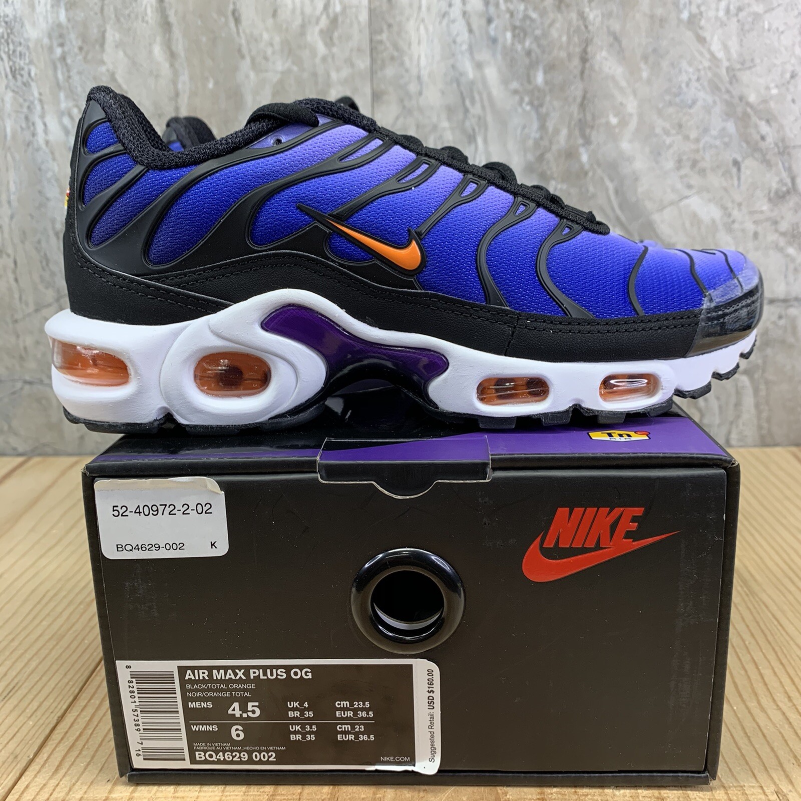 Nike Air Max Plus OG TN Size 4.5 Mens 