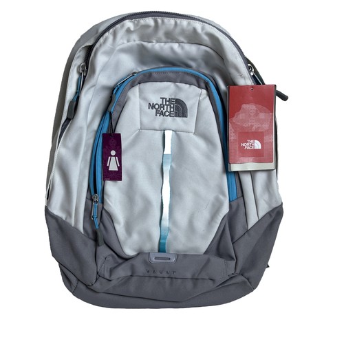 The North Face Gray Unisex W Vault One Size Outdoor & School Back Pack NEW