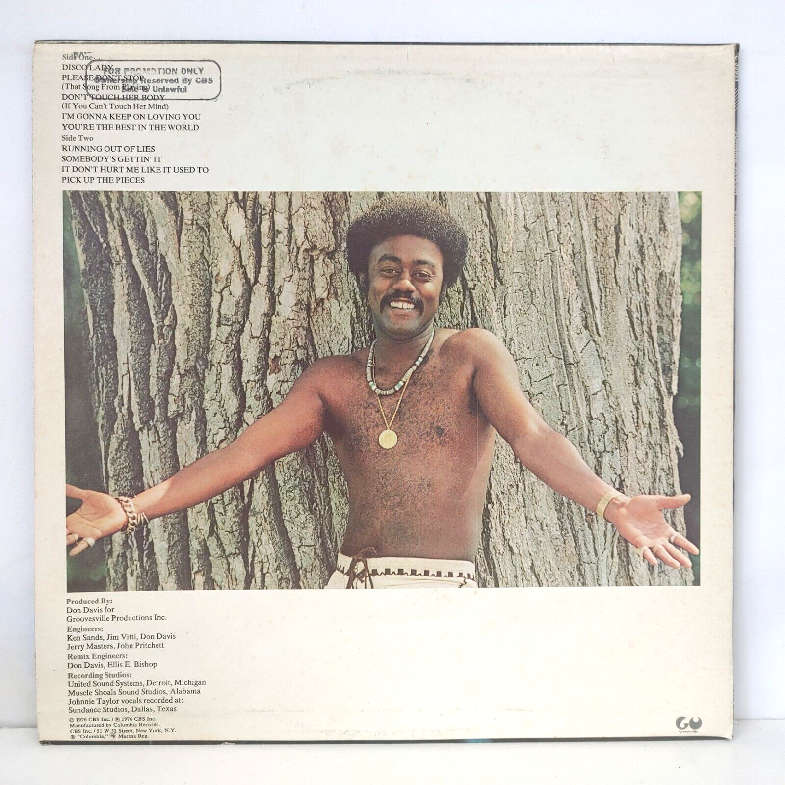 EX+ ~ 1976 EARGASM by JOHNNIE TAYLOR PROMO LP Vinyl Record Album ~ PC 33951