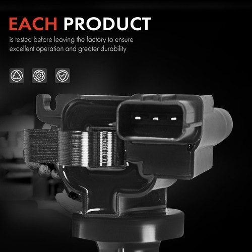 2x Ignition Coils & 2x Spark Plug Wires for Mitsubishi Eclipse Chrysler Dodge