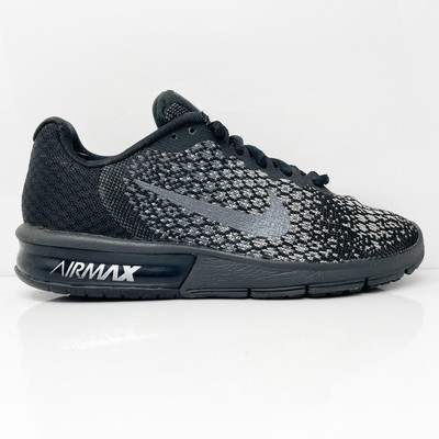 

Nike Womens Air Max Sequent 2 852465-010 Черные кроссовки для бега Размер 7,5, Черный, Air Max Sequent 2
