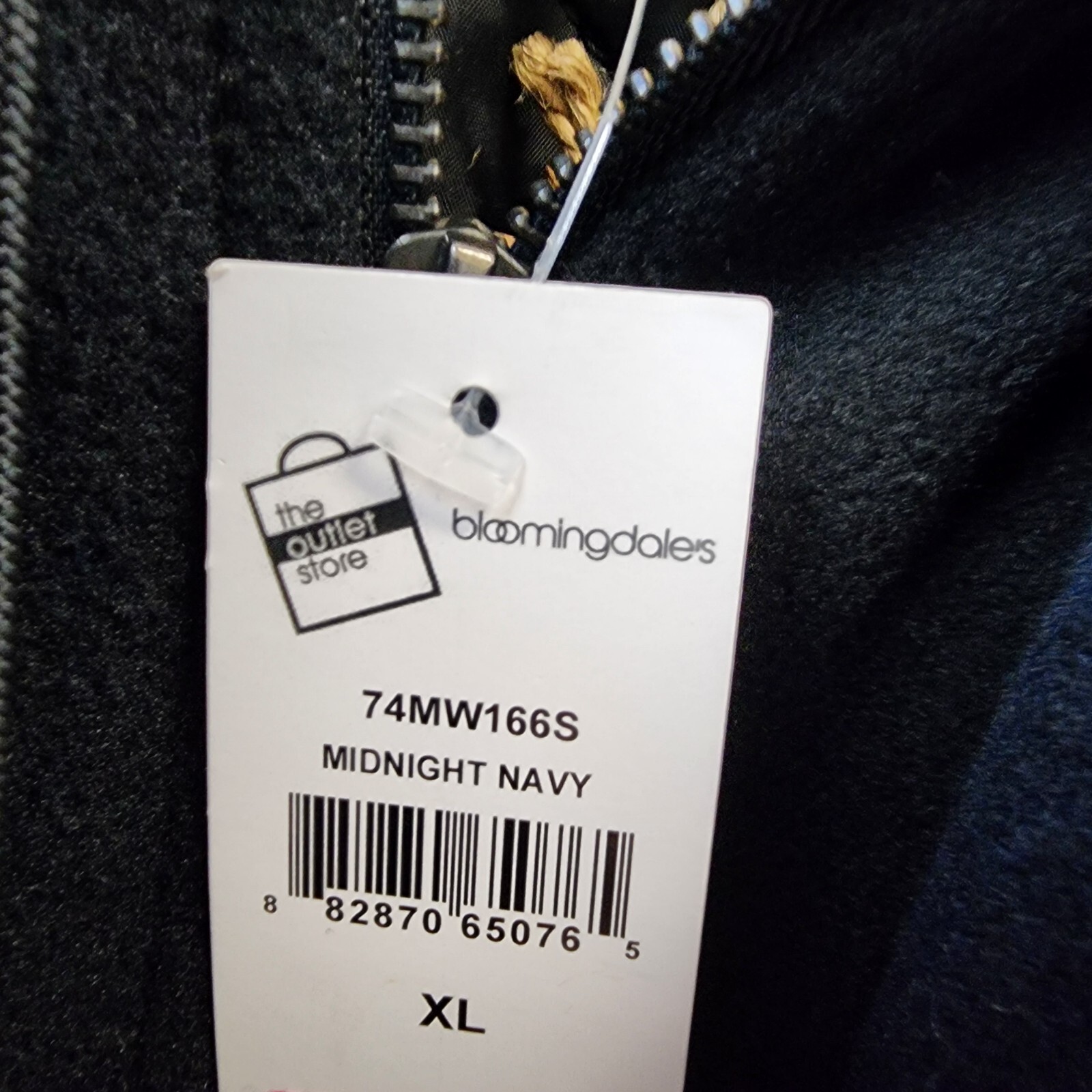 HEDGE Wool Blend Hooded Jacket Men's XL Midnight Navy Drawstring Front Button - Picture 5 of 13