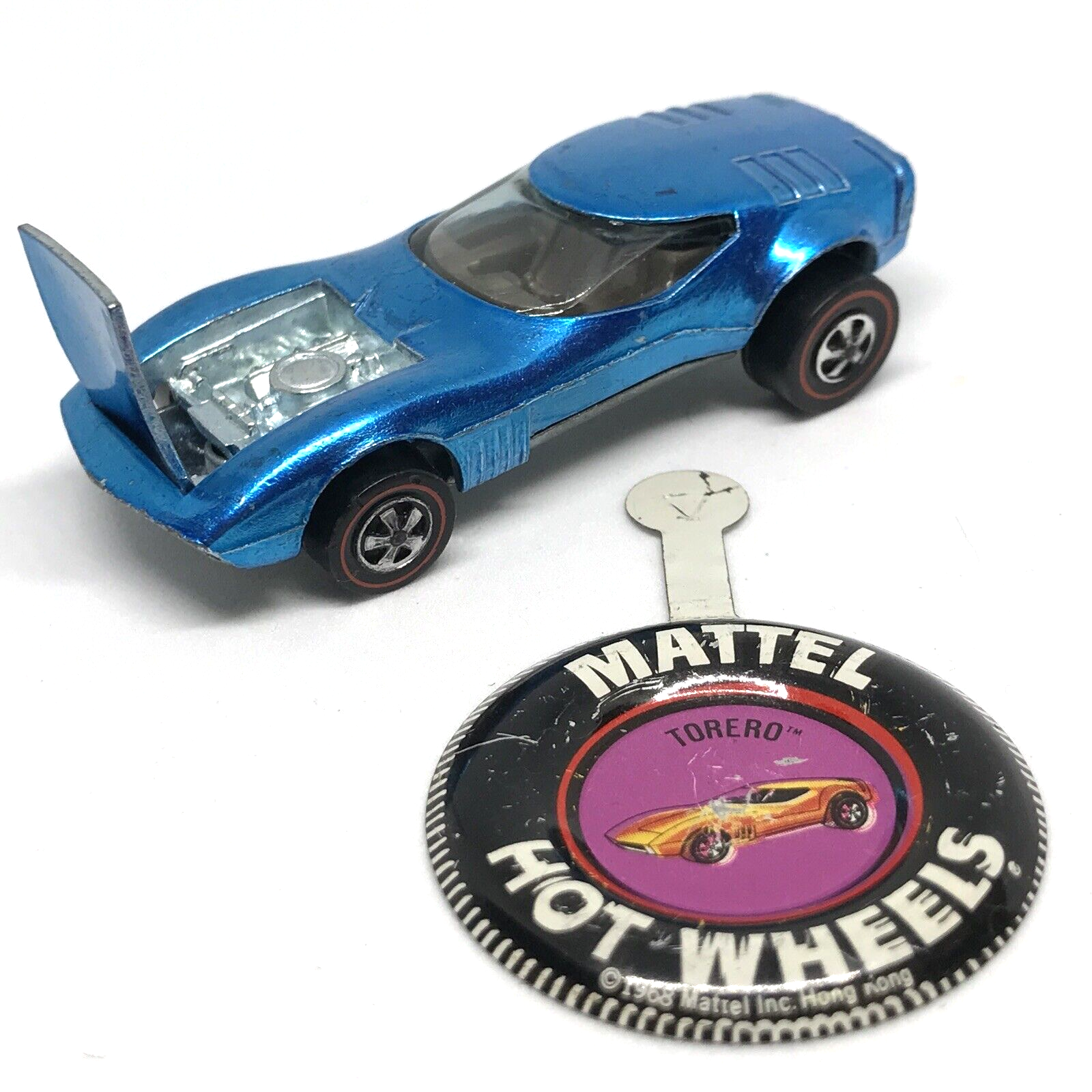 HotWheels Torero 1968 ホットウィール　ヴィンテージ　US製 Hot Wheels Redline Torero 1968/1969 Light Blue Gray Int
