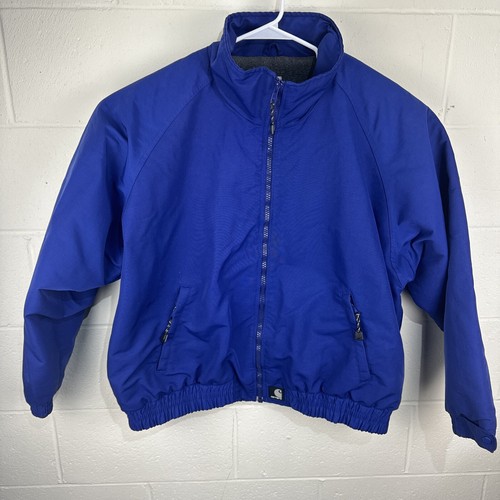 Carhartt Blue Full Zip Fleece Lined J72 Bomber Jacket Men's