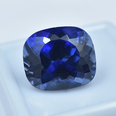 AAA+ CERTIFIED 13.20 Ct Natural Blue Tanzanite Best Loose Gemstone Cushion Cut.