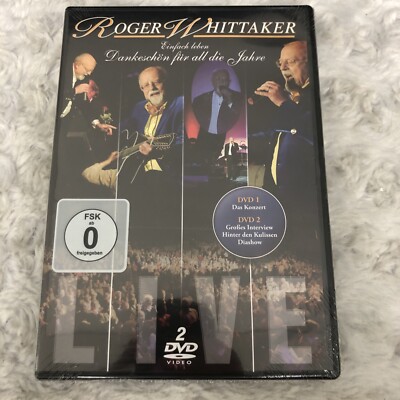 Roger Whittaker - Live (German Import DVD). NEW SEALED 2 DISC SET