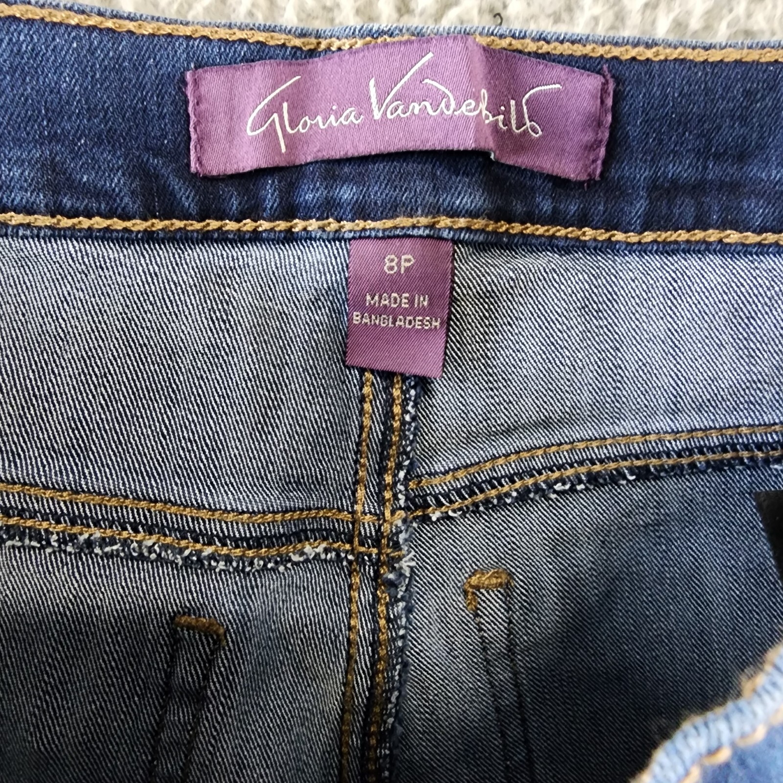 Gloria Vanderbilt Amanda High Rise Straight Leg Jeans Women's 8P Madison - Picture 11 of 17