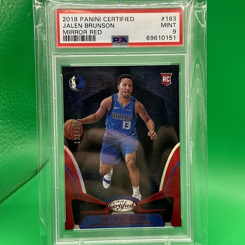 Jalen Brunson 2018-19 Panini Certified Rookie RC Mirror Red