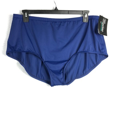 Maxine Hollywood Swim Brief Plus Sz 24w Blue Water Tummy Control Pool Exerci NEW