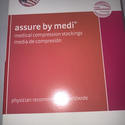 Assure by Medi 20-30 Calf Open Toe Size L Petite E WIDE Compression Stockings