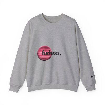 fuchsia logo Unisex Heavy Blend Crewneck Sweatshirt
