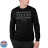 Junk Food Men's Standard x NFL-Team Stencil Block-Officially Licensed Adult Long Sleeve Fan T-Shirt Women, Black