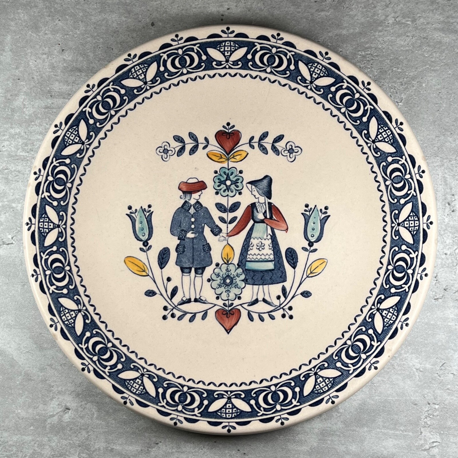 JOHNSON BROTHERS ジョンソンブラザーズ Hearts &amp; Flowers ラウンドプレート 5枚 20cm 中皿 セット ヴィンテージ 古道具 SY7470C JOHNSON BROTHERS ジョンソンブラザーズ Hearts & Flowers
