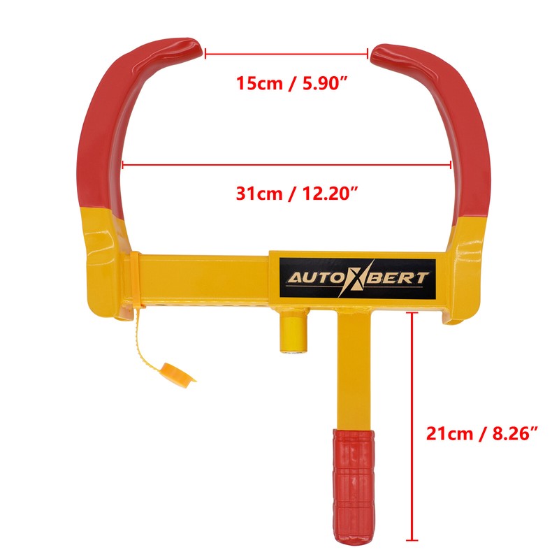2X  Wheel Clamp HEAVY-DUTY Universal Tire Lock Car Motorcycle Truck Trailer Boat