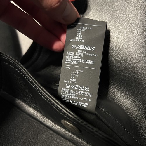 Pre-owned Tom Ford Shearling Jacket In All Sizes In Black