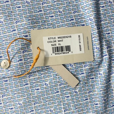 Peter Millar XL Polo Mens Shirt Short Sleeve Ranch Water Performance Stretch NWT