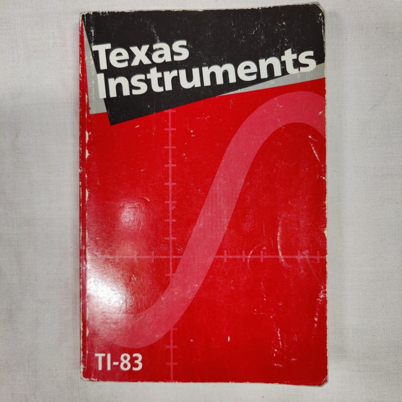 Texas Instruments Guidebook for TI-83 Graphing Calculator Book Manual