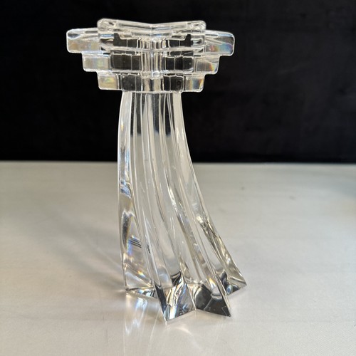 Vintage WMF Germany Shooting Star 24% Lead Crystal Multi Tiered Candle Holder 6&rdquo;