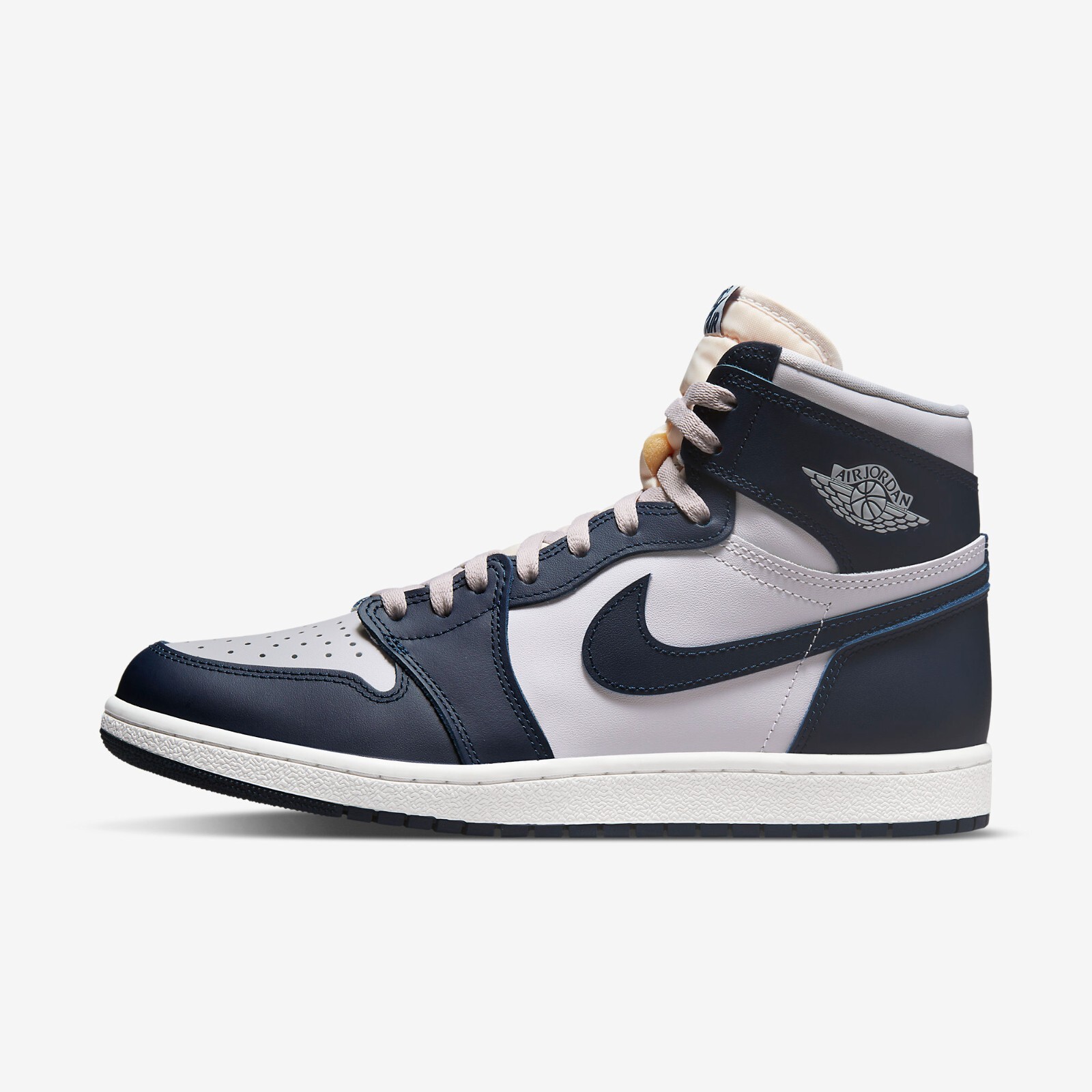 

Мужские кроссовки Jordan 1 High 85 College Navy BQ4422-400, College navy/summit white-tech grey, Air Jordan 1