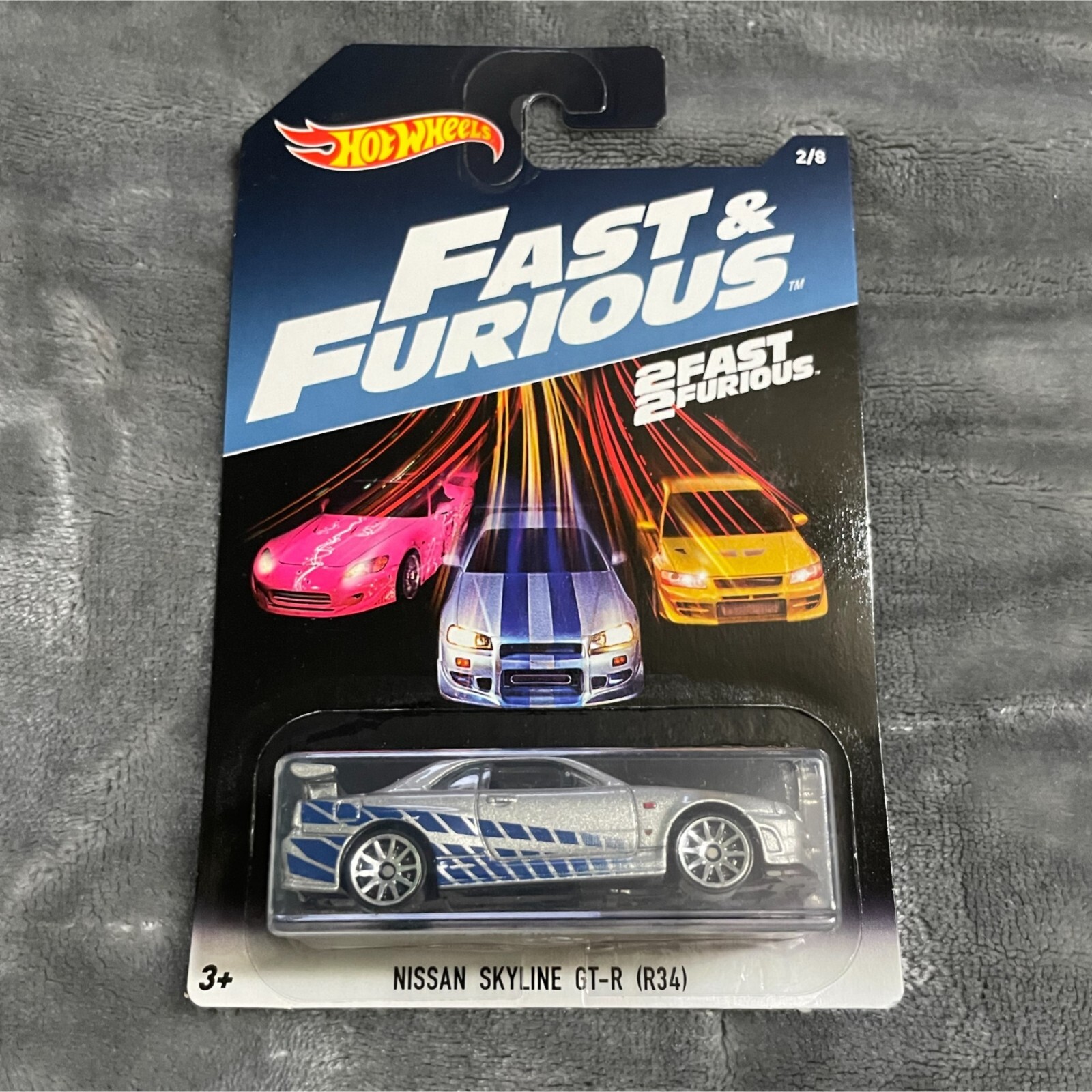 HotWheels Nissan Skyline GT-R(R34) 2台セット Hot Wheels Nissan Skyline GT-R (R34) Fast and Furious 2 Fast